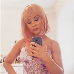 Pink fever wig